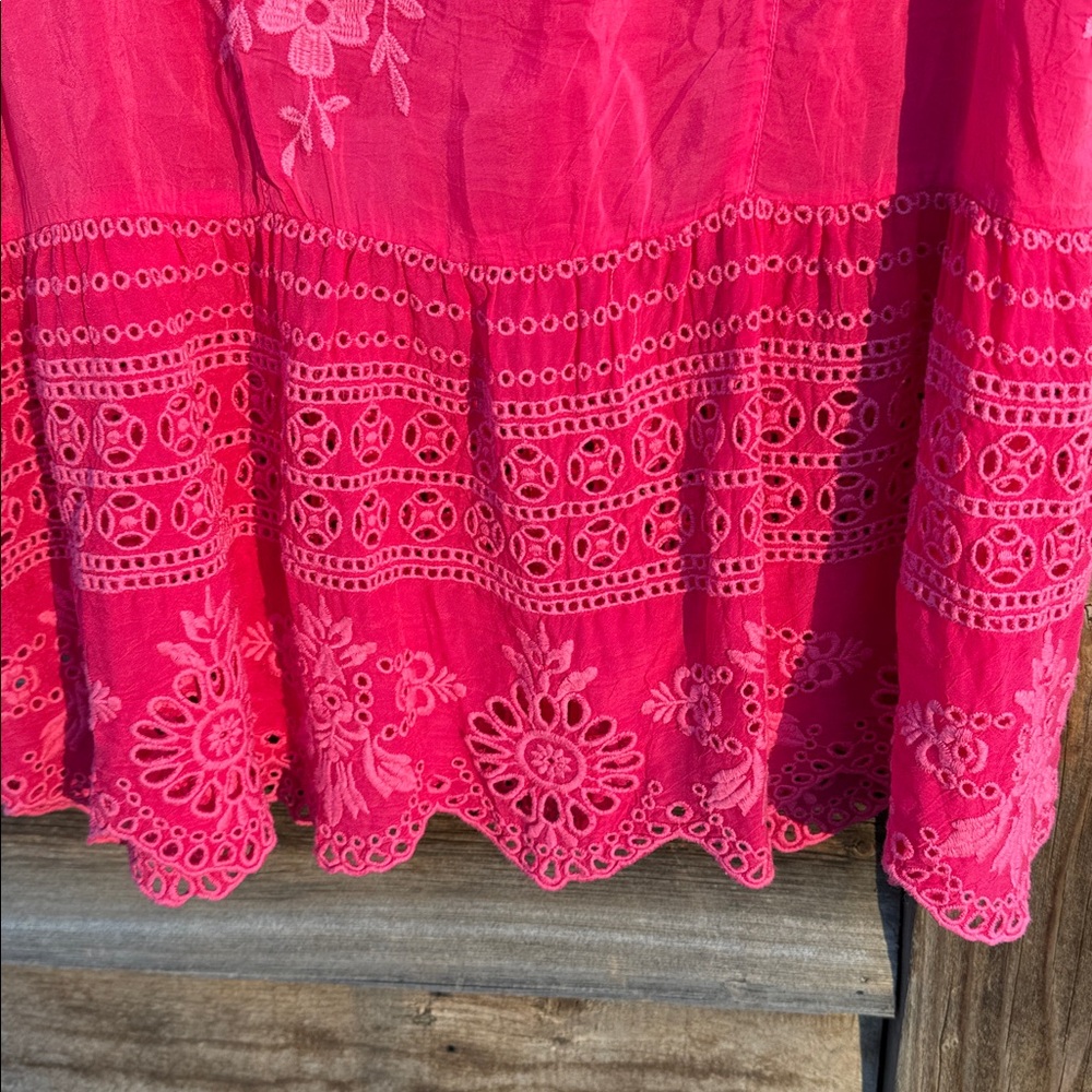 NWOT Johnny was Pink Sleeveless Lace Top - Picture 8 of 8